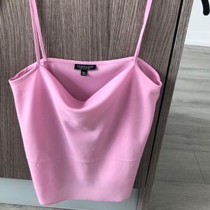 COPY - Topshop pink cowl neck tank